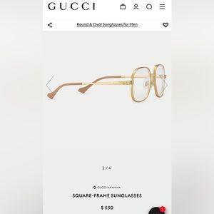 Gucci Gold frame